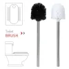 Holders en acier inoxydable Brosse de toilette de salle de bain WC Black Cuisine Nettoyage Brosse de nettoyage en argent Nettrveur Scurpeur de salle de bain