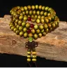 Strängar naturliga 108*8 mm pärlor sandelträ buddhistiska buddha trä armband meditation bön pärla mala armband kvinnor män smycken