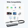 HUBS USB C HUB 10Gbps USB 3.2 Gen 2 Hub Multifunktionell Adapter Splitter -kompatibla Windows Mac OS Linux iPad Hub USB Typ C 3.2 Hub