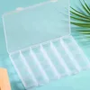 Bolsas de jóias 1pc 24 Compartimentos Clear Box Plastic Organizer Storage Container com divisores ajustáveis para artesanato de contas