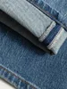 Moda dżinsów damskich prosto na 2024 wiosenne lato Nelyocell bawełna szeroka noga spodnie niebieskie biuro lady szykowne dżinsowe spodnie