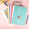 4pcs/lote Linha de carro estudantil B5 Notebook fofo Ins vento pequeno fresco grande no bloco de notas literárias estilo grosso Girl Girt