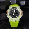 Polshorloges Sport Watch Militair voor mannen Wekker stopwatch LED Digital Back Light Dual Time Display 8008 herenhorloges waterdicht