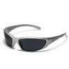 Okulary przeciwsłoneczne retro y2K okulary przeciwsłoneczne 2022 Handel zagraniczny w stylu hip hopie szklanki jazdy parowe punkowe okulary gotycowe Oculos de SOL UV400 J240423