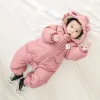 Casacos 30 roupas de bebê Snowsuit de inverno mais veludo de veludo macacão de menino 02 anos Recém -nascidos macacóis macacão para meninas para crianças casaco de criança