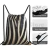 Zaino zaino borse da cool di zebra sacche da palestra animali impermeabili per la pelle di mammifero animali natura macro bianco e nero