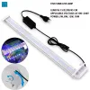 Aquariums LED Aquarium Lighting RGB Aquatic Plant Light 1545cm Blue White Lights Justerbar Clipon för Fish Tank Color Lamp AC100240V