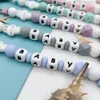 Personalized English Russian Letters Name Baby Rabbit Silicone Pendant Pacifier Clips Chains Holder Teether Kawaii Toy Gift 240418