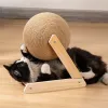 SCRACKERS 20 cm Cat grattant balle jouet chaton chaton sisal ball ball plateau grincement pattes