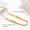 Colliers 35 cm + 5cm 2 mm Color de couleur or jaune Collier de cou court couloir pour femmes pour femmes bijoux collier collier kolye ketting 14 "