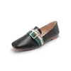 Casual Shoes 2024 Female Mixed Color Flats Cloth Belt Ballets Loafers Women OL Dress Comfy Moccasins Slip On Oxford