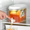Waterflessen 3,5L grote capaciteit koude werper ketel met kraan in koelkast ijsdrankjes dispenser voor tap