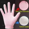 Gloves Ttygj 1 Pair Lady Breathable Golf Gloves Left and Right Hand Mitten Women Nonslip Granules Golf Gloves Soft Stretch Mittens