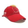 Andra evenemangsfestartiklar broderier med 2024 Hat Hair Baseball Cap Trump Supporter Rally Parade Cotton Hats Drop Delivery Home DHDP6
