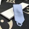 2024 wedding tie Mens luxury necktie damier quilted ties plaid designer tie silk tie with box black blue white