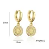 Dangle Chandelier NEWBUY Fashion Gold Color Copper Geometric Earrings Luxury CZ Elephant Charm Dangle Earring Female Party Jewelry Accessories d240323