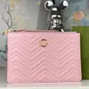 Handheld Wallet Marmont High Quality Designer Women's Card Bag Zero Wallet Summer COS Cowhide New Zipper Underarm Clip Bag Fashionable Lightweight Versatile Bags