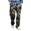 Men's Pants Trendy Camouflage Cargo Men Casual Cotton Straight Loose Baggy Trousers Military Army Style Tactical Plus Size Clothing