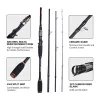 Accessoires GOTURE 4 pièces Lere Terne à pêche 1,98m 2.1m 2,4m 2,7m 3m 30T + 24t Fibre de carbone Spinning Cât à pêche Basse Basse Pike Travel Rod