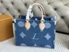 Designer -Taschen Original Hardware Die Einkaufstasche Mode Frauen Vintage Denim große Kapazität Handtasche Umhängetasche Damen Echtes Produkt Luxushandtaschen Größe 36*26 cm