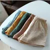 Shorts Baby Cotton Linen Summer New Childrens pantaloni a cinque punti Ragazze sottili abbigliamento da ragazzo corto traspirante H240423