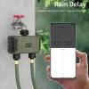 Controle diivoo tuin slimme druppelirrigatietimer, wifi watertimer 1/2/3 zone, draadloze irrigatiesysteem voor afstandsbediening met wifi hub