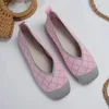 Sıradan Ayakkabı Kadınlar Düz Düz Renk Örme Nefes alabilen Bale Daireleri Kadın Tasarımcı Loafers Spor Ayakkabıları
