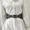 Women's chicken eye waist seal needle buckle wide belt strap shaping fashion external wear accessories shirt skirt decorative belt 240315