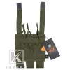 Holsters Krydex for Mp5 Mp7 Kriss Triple Magazine Pouch Tactical Modular Molle Triple Open Top Smg Mag Pouch Carrier for Airsoft Hunting