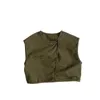 Waistcoat 2024 Leer nieuwe kinderen mouwloos vest mode baby casual jas jongens meisjes solide vintage veelzijdige Cardigan kinderjas H240423