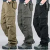 Tactical Cargo Pants Men Cotton Overalls Outdoor Work Trousers Big Size Hombre Clothing Camo Hiking Pants 240409