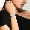 Avanços de pulso ocasião formal Assista a elegantes femininas quartzo com numerais faux couro strap strass decoração de alta precisão para desgaste