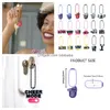 Keychains lanyards 18pcs cheerleading sleutelhanger kralen mti kleur charme sleutelring hangende keten juwelen accessoires voor tassen meisjes armband ot2ly