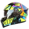 Hełmy motocyklowe Najnowszy styl Premium Quality Off-Road Moto Racing Full Face Smart Helmet z wbudowanym interkomem niebieskiego zębów