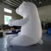 Publicidade por atacado Grande Balão de Animal Polar Bear Inflável Branco Influível Balão de Animal de Teddy para decoração de Natal