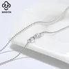 Pendants Rinntin Handmade 925 Sterling Silver Fashion 1.2mm Ball Bead Chain Necklace 40/45/50/55/60cm For Women Jewelry Gift SC24