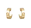 High Edition Fashionable Vancleff oorbellen Love C-vormige oorbellen 18k gouden oorbellen Earstuds dames trendy ontwerp