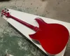 Corpo semi-seguinte vermelho 4 Strings Bass de baixo elétrico com um braço de pau-rosa de ligação ao corpo pode ser personalizado