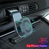 Téléphone portable supporte les supports de téléphone de voiture magnétique du support d'air magnétique AIR MAGNET GPS GPS Smartphone Support mobile dans le support de voiture pour iPhone Samsung Y240423