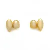 Dientes de oro dobles 18k aparatos de hip hop con colmillos de vampiro colmillos de tigre accesorios para Halloween para Halloween