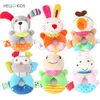 Lit de bricolage doux pour nourrisson doux mobile mobile suspendu bébé toys éducatifs cerveau adhérence à la main mignon animal en peluche 240415