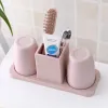 Heads Electric Toothbrush Holder Bathroom Tumbler Storage Shelf Plastic Containers Baskets Home Organizer Accessories