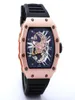 Nowy zegarek Skull Sport Watches Men Casual Fashion Skeleton Quartz Watch Montre Homme Sprot Watch3618673