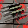 Mini Micro Tech x02 Auto OTF Knife 1.77 "D2 STALOWY BARDE ALIGATION ALUMINUM CAMPIGN Outdoor Taktyczne narzędzie do samoobrony narzędzie EDC kieszonkowe