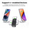 Chargers Wireless Charger Stand Pad pour iPhone 15 14 13 12 11 Pro Samsung Xiaomi Téléphone Chargers Induction Fast Charging Dock Station