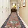 Tapijt European Long Corridor tapijten voor gang woonkamer decoratie huis anti-skid toegang matten hotel lobby trap rugs t240422