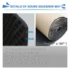 Interiörstillbehör Studio Sound Acoustic Absorption Car Soundproof Foam Deadener Heat Isolation Mat ZZ