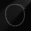Ожерелья маленькая имитация жемчужных бусин Цепочка Короткое колье для мужчин Модное ожерелье из бисера на шее 2023