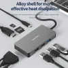 Hubs Blueendless Nieuw aankomst Aluminium 8 In 1 USB C Hub 100W Type C USBC Charger Port Hub 4K 60Hz USB Hub 3.0