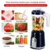 Juicers 2-i-1 1,5L Hög Power Blender Mixer Electric Juicer Machine Smoothie Blender Food Processor Personlig Juice Blender Cup